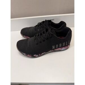NOBULL Sneakers Unisex SZ W 8.5 Outwork Black Midnight Palm Athletic Shoes